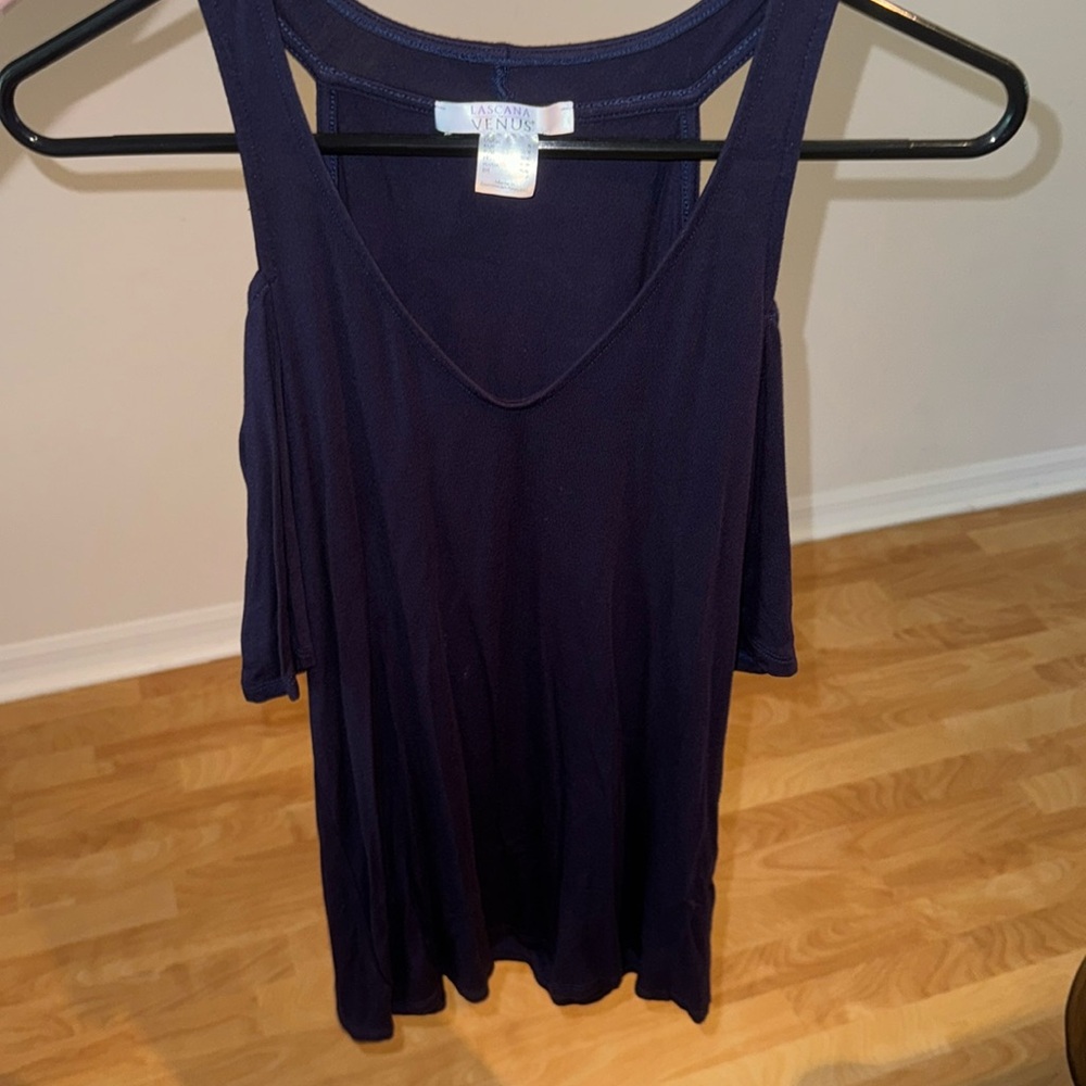Venus Top, Size S, Navy Blue, EUC